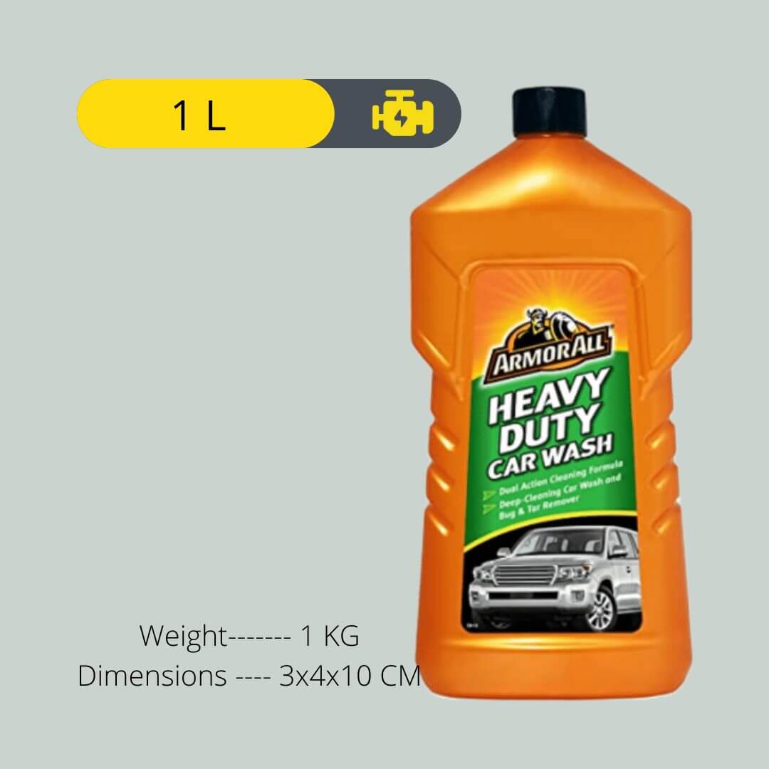 Armor All Heavy Duty Car Wash Shampoo Concentrate Liquid 1000ml