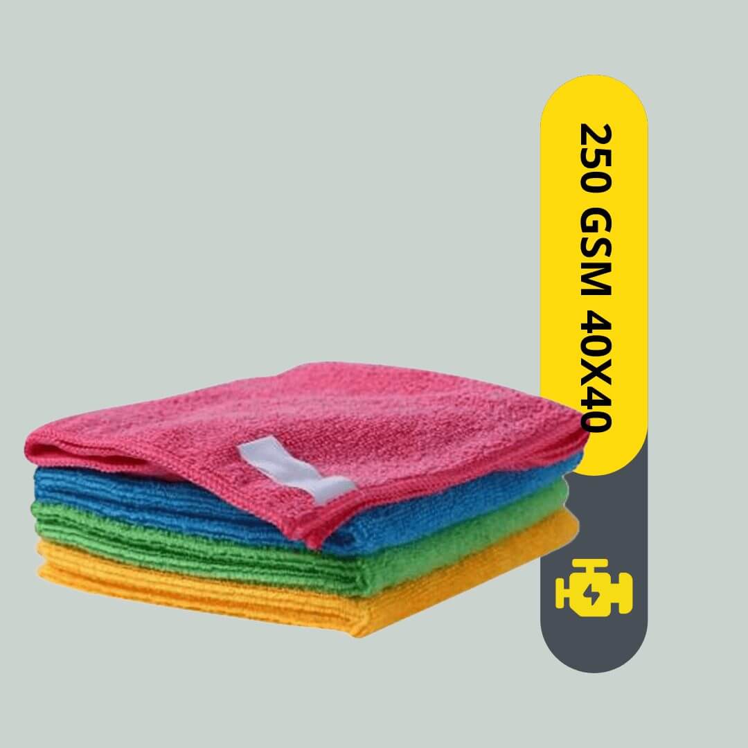 Microfiber Cloth Edgeless 40x40 250GSM Pack of 12