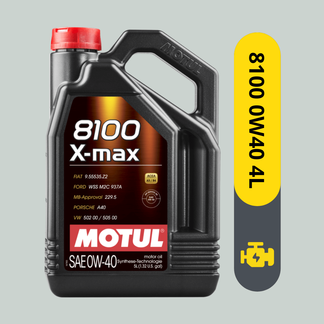 Motul 8100 X-Max 0W40 Fully Synthetic Engine Oil for Cars 4L