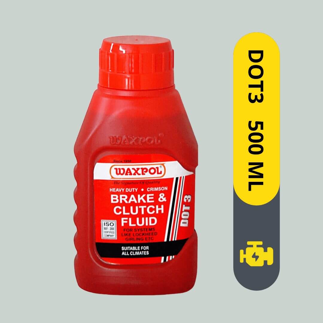 Waxpol DOT 3 Brake & Clutch Fluid 250ML - 500ML